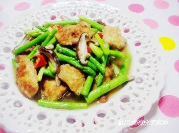 step5: 美味清爽的【蘆筍鮮菇炒鯛魚片】就完成囉。