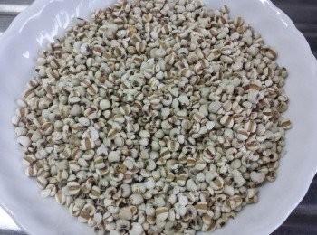 step2: 生熟薏米用水浸半小時，備用。