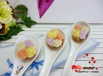 step8: 這是四色米蒸餃做法跟大家分享http://cook1cook.com/recipe/6427