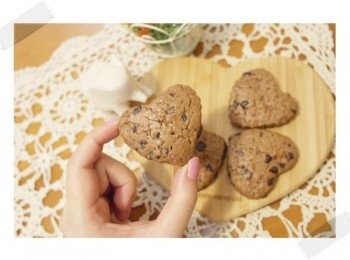 step8: 巧克力司康出爐囉~~想不想嚐一下呀^^"