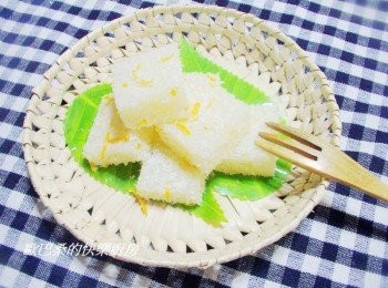 step7: 精緻爽口的蜜柑雪花糕就完成囉。