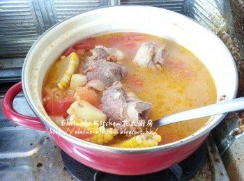 step7: 轉中火再煲滾後熄火焗30分鐘即可