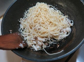 step3: 加入煮好的義大利麵