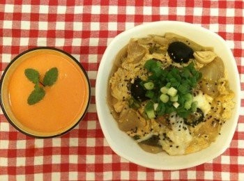 step7: 再喝一碗【紅蘿蔔地瓜濃湯】，就是一份營養又美味的正餐囉。