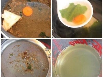 step1: 將<span class="group_2">高湯</span>材料下鍋煮滾5分鐘, 視個人口味加入適量的鹽巴/鰹魚粉調味. 過濾掉渣渣, <span class="group_2">高湯</span>放涼備用