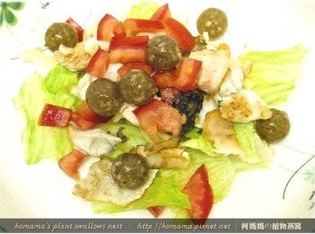 step6: 將起司口味的黑木耳QQ圓，與所有<span class="group_1">食材</span>擺放在一起。