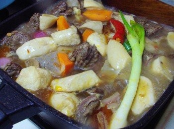 step6: 大火一起煮滾ˊ煮滾後如有浮泡順便撈除