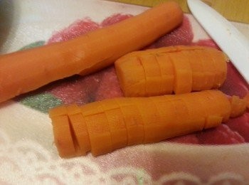 step6: 將甘筍切粒