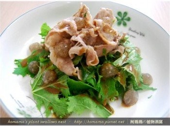 step8: 最後只要淋上些許芝麻醬，即可立即動筷享用！