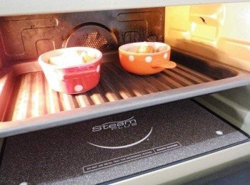 step10: 這是Panasonic蒸氣式微波爐ˊ內部空間ˊ 無轉盤設計ˊ容量大ˊ更好運用ˊ完成後取出