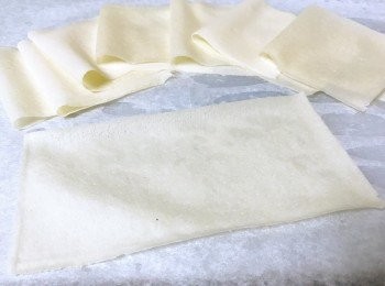 step2: 小心撒開一片片！