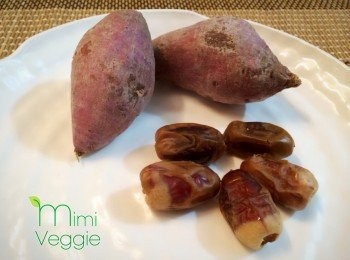 step1: 椰棗去核、切成小粒，備用。