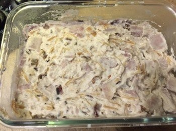 step2: 2)先炒香蝦米, 冬姑粒, 臘腸及乾元貝盛起