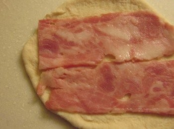 step7: 培根鋪上