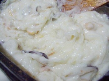 step4: 記得要邊煮邊拌ˊ開始有黏稠感即可熄火ˊ 然後用餘溫確實拌勻即可