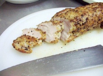 step6: 完成取出ˊ靜置一下切成薄片備用