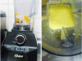 step3: 將<span class="group_2">優格芒果醬</span><span class="group_1">材料</span>通通擺進【Oster調理機】裡