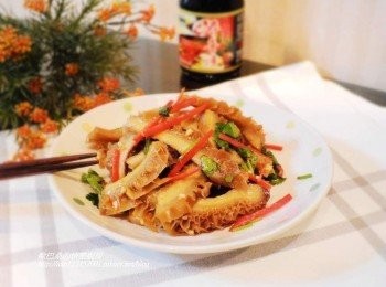 step6: 鹹甜香又美味可口涼拌牛肚就能上桌品嘗囉。