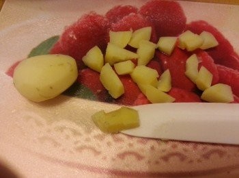 step5: 將薯仔切粒