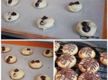 step5: 烤箱預熱350度F/ 175度C. 將麵糰捏成等量大小, 烤12-15分鐘