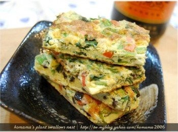 step11: 等待另一面煎熟成金黃色後，即可取出，並切片盛盤。