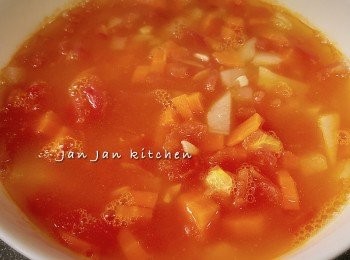 step3: 放涼等待攪拌。如攪拌機能耐熱的則無需放涼。