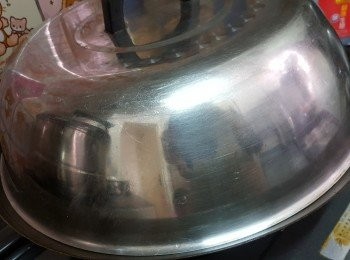 step7: 大火蒸20分鐘（期間不可打開）