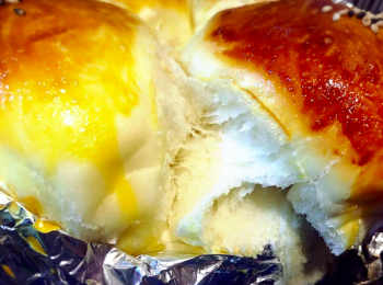 step4: 預熱180度，焗18分鐘。
撕開一絲絲好正！