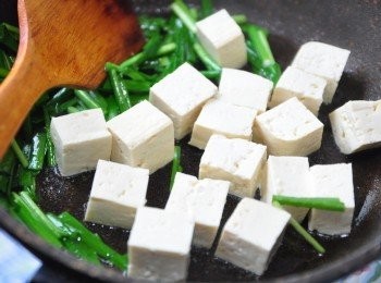 step8: 再放入豆腐塊