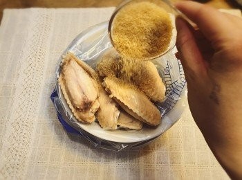 step4: 加入醃料二砂糖 或 白糖