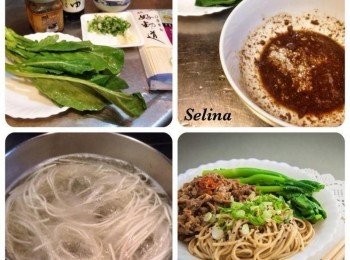 step1: 芥蘭菜洗淨、蒜切片及末、辣椒切小圈備用。