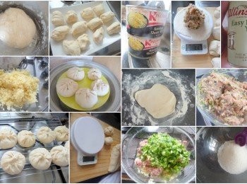 step5: 包好的包子要稍微靜置20分鐘(半小時更好），然後可用大同電鍋（或蒸籠）加入一杯水蒸熟包子即可。