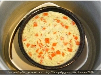 step8: 等電鍋跳起來後，不要馬上打開，稍微再悶一下！