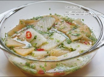 step4: 將作法2放入作法3中拌勻，置於冷藏1小時即可食用。