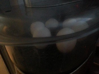 step1: 雞蛋蒸約15分鐘