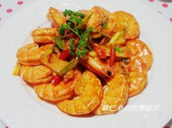 step7: 鮮美的爆爆蝦就完成囉。