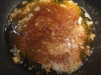 step6: 不要攪太多，用慢火讓它慢慢煮溶