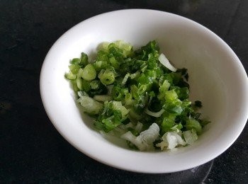 step4: 蔥切碎
