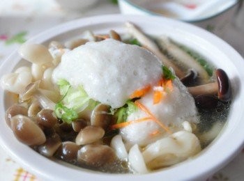 step10: 將山藥泥淋在溫泉蛋上