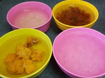 step3: 浸泡一晚後的成品都發大好幾倍