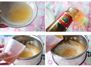 step1: 使用香菇浸泡的溫水，加入【李錦記舊庄特級蠔油】調和，再倒入洗淨的白米中