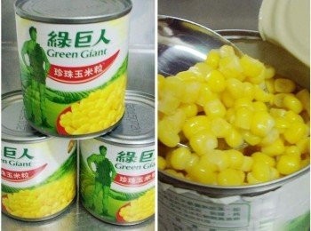 step1: 特別介紹一下”綠巨人玉米粒” 螺旋切割技術(Cut)保留完整玉米胚芽 而且粒粒飽滿(Completeness)吃起來更清脆(Crispy)可口。 拿來搭配料理ˊ即使加熱一樣保有完整風味ˊ 胚芽也不會散落。尤其今天做得鹹蛋糕ˊ 加上玉米粒自然甜味ˊ剛好讓味道非常平衡喔。