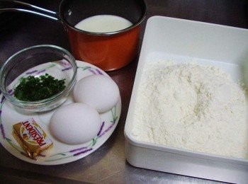 step3: 這次自製檸檬馬鞭草鬆餅所需材料ˊ如圖