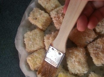 step8: 如沒有噴油就用油掃印上薄薄一層油