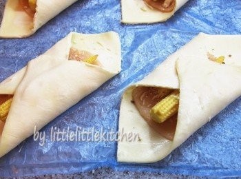 step2: 對摺，200度焗約 20 分鐘