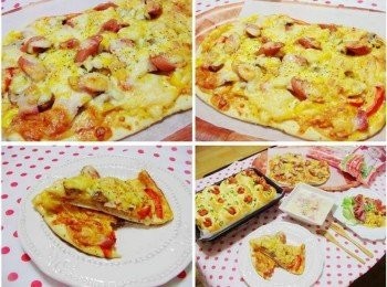 step5: 料多味美又營養滿滿的義式鄉村披薩就完成囉~