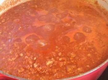 step4: 滾後，中小火煮至"傑"身，不時攪拌，避免黏底