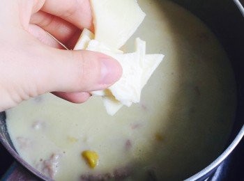 step8: 最後下芝士煮至溶