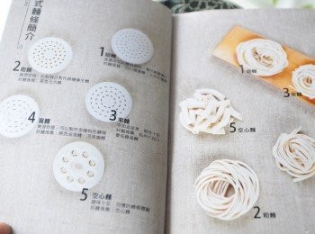 step1: 只要依照說明書指示操作，就能輕鬆體驗手做麵條樂趣喔~依自己喜愛麵條形狀選擇模頭