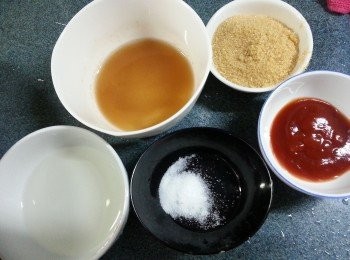 step2: 將獻汁料拌勻待用